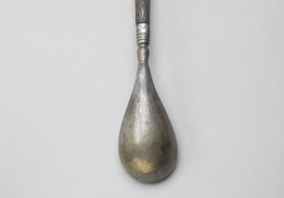 图片[3]-Silver jade-inlaid eating utensil with wood handle, Qing dynasty, 18th-19th century-China Archive